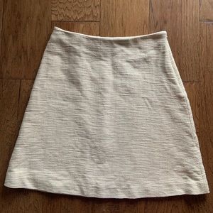 TORY BURCH Cream Tweed Skirt Size 4